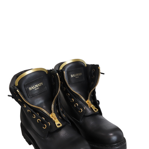 Combat Boots Black GHW Size 37