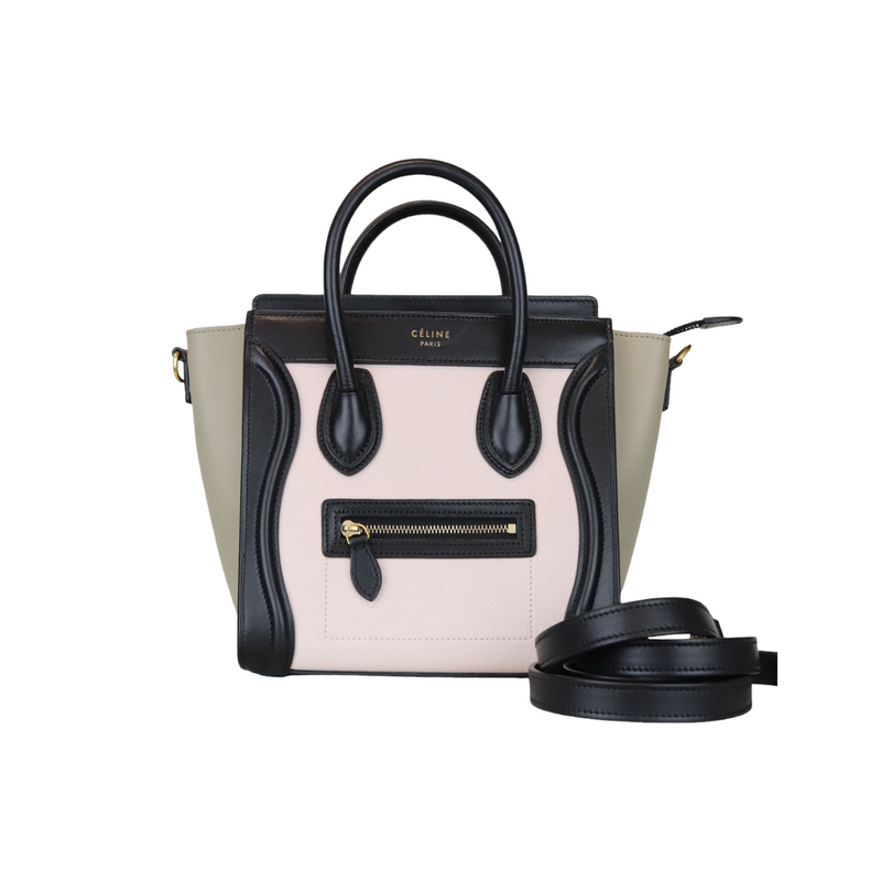 Nano Tri Color Luggage Pink Grey Black GHW