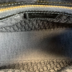 Lady Dior Medium Patent Black GHW