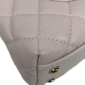 Small Coco Handle Caviar Pink GHW