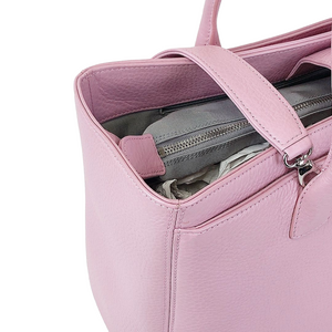 Executive Cerf Tote Grained Pink SHW