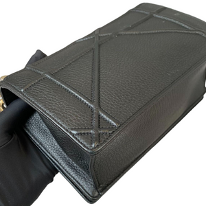 Medium Diorama Leather Black GHW