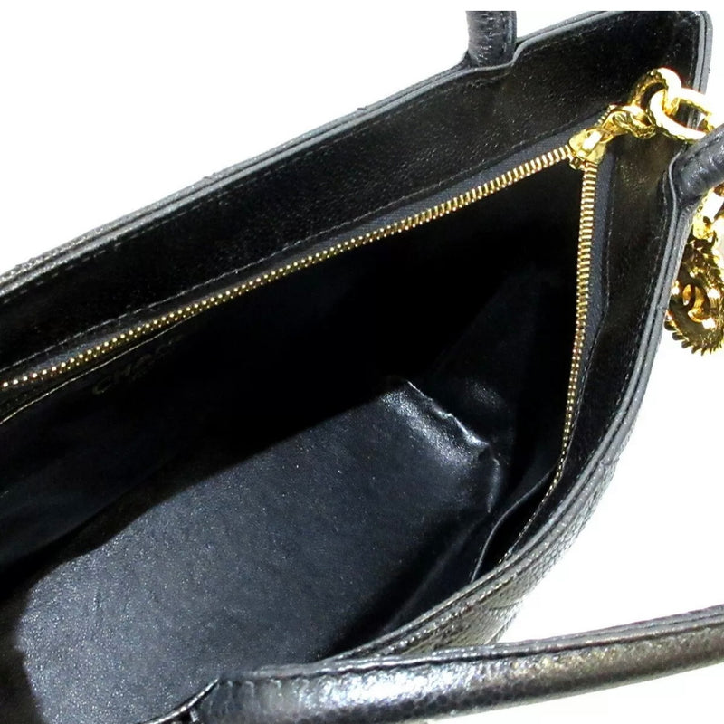 Medallion tote Caviar GHW Black