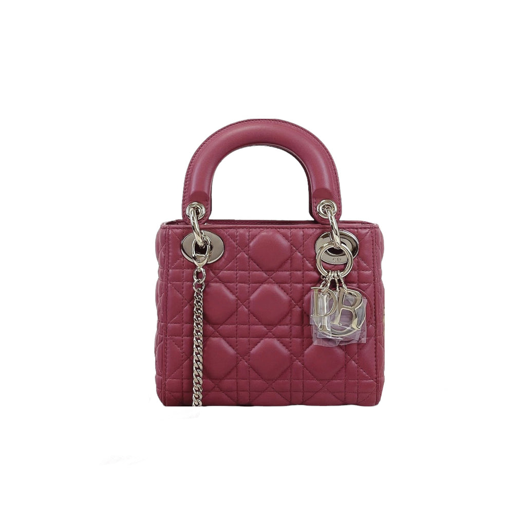 Mini Lady Dior Lambskin Rose Pink SHW