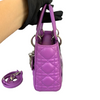 Lady Dior Mini Lambskin Purple SHW