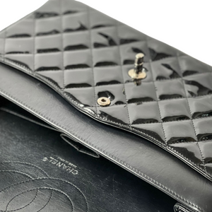 Double Flap Jumbo Patent Black SHW
