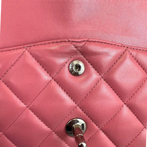 Jumbo Double Flap Lambskin Pink SHW