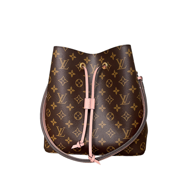 Luxury Monogram Canvas and Leather Handbag Neonoe