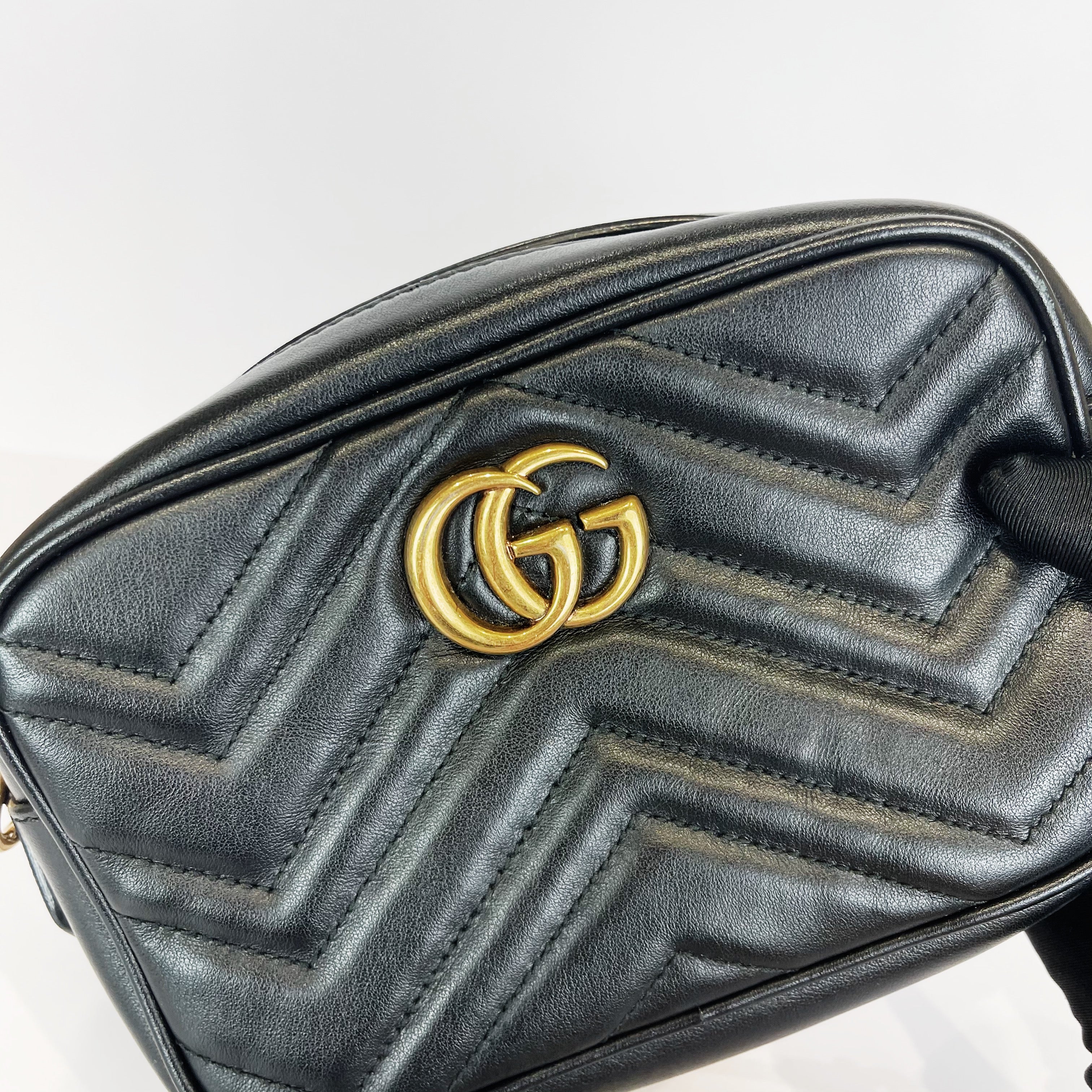 Gucci GG Marmont Mini Shoulder Bag Black – Bag Religion