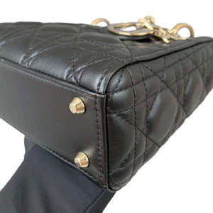 Mini Lady Dior Lambskin Black GHW