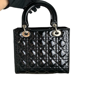 Lady Dior Medium Lady Dior Black SHW