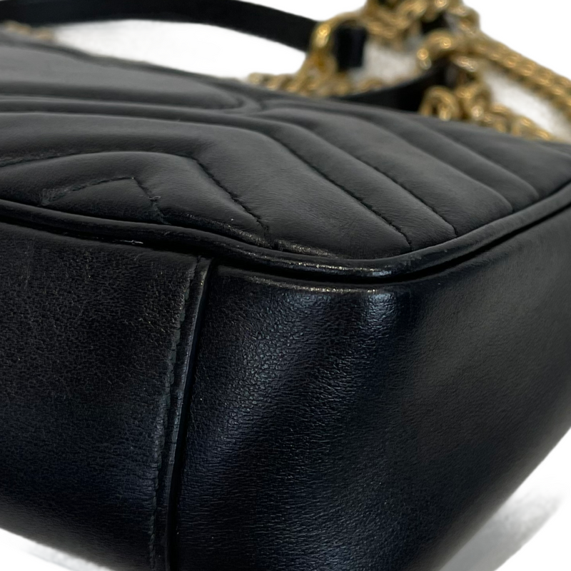GG Marmont Mini Matelassé Black
