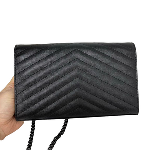 Envelope WOC Grained Leather Black BHW