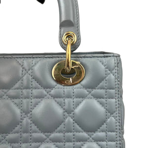 Lady Dior Medium Lambskin Grey GHW