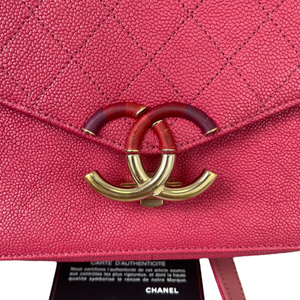 Coco Cuba CC Flap Caviar Red GHW