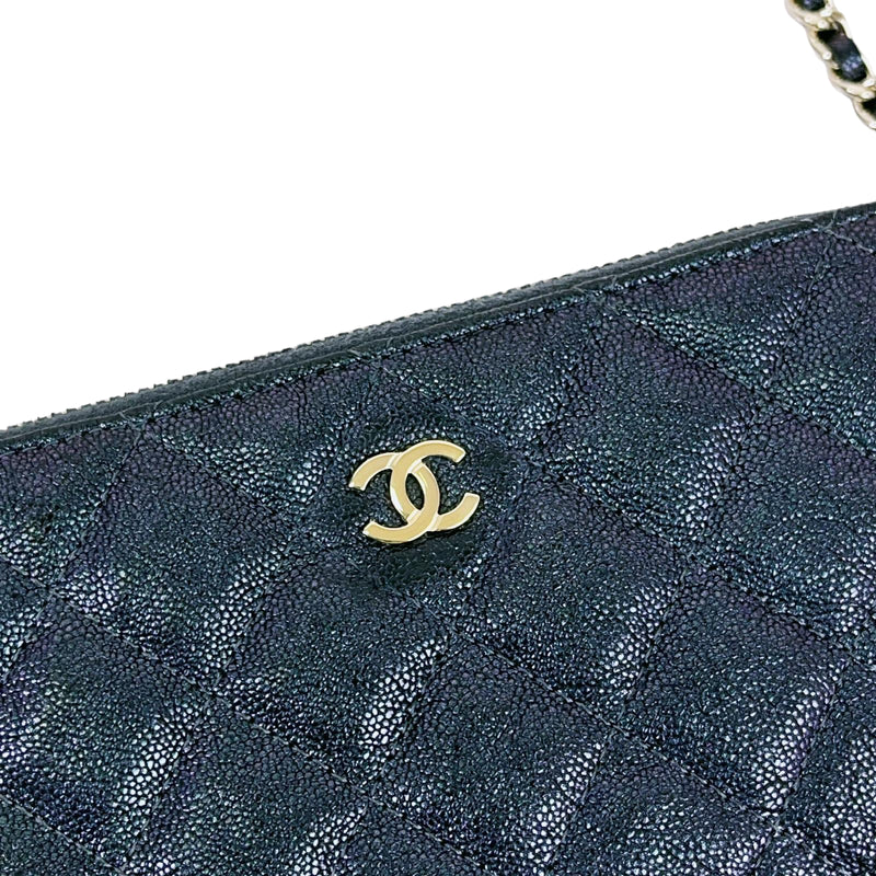 Chanel WOC Iridescent Blue 19S