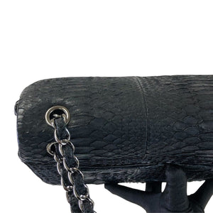 Maxi Double Flap Python Black RHW