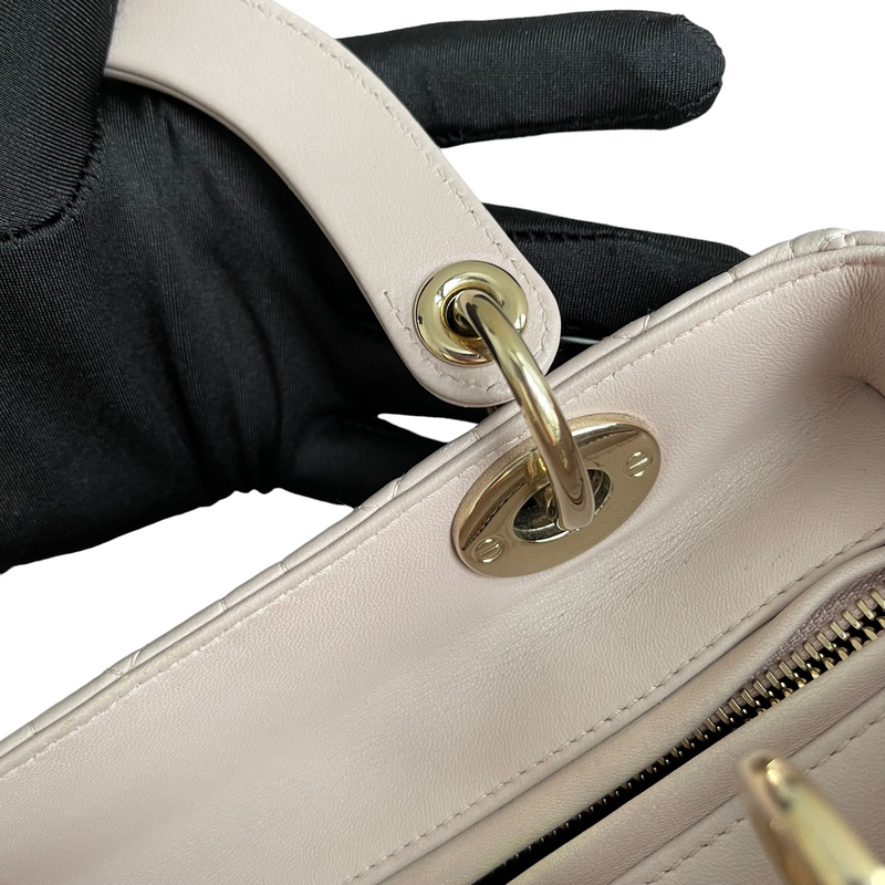 Lady Dior Medium Pink Lambskin GHW
