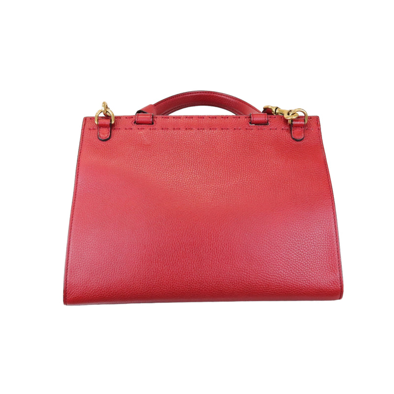 GG Marmont Two Way Top Handle Red GHW