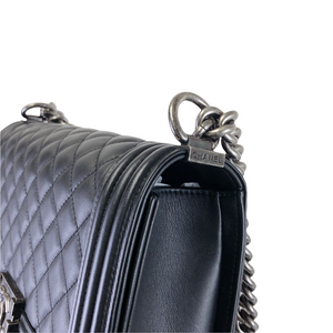 Boy Old Medium Calfskin Black RHW