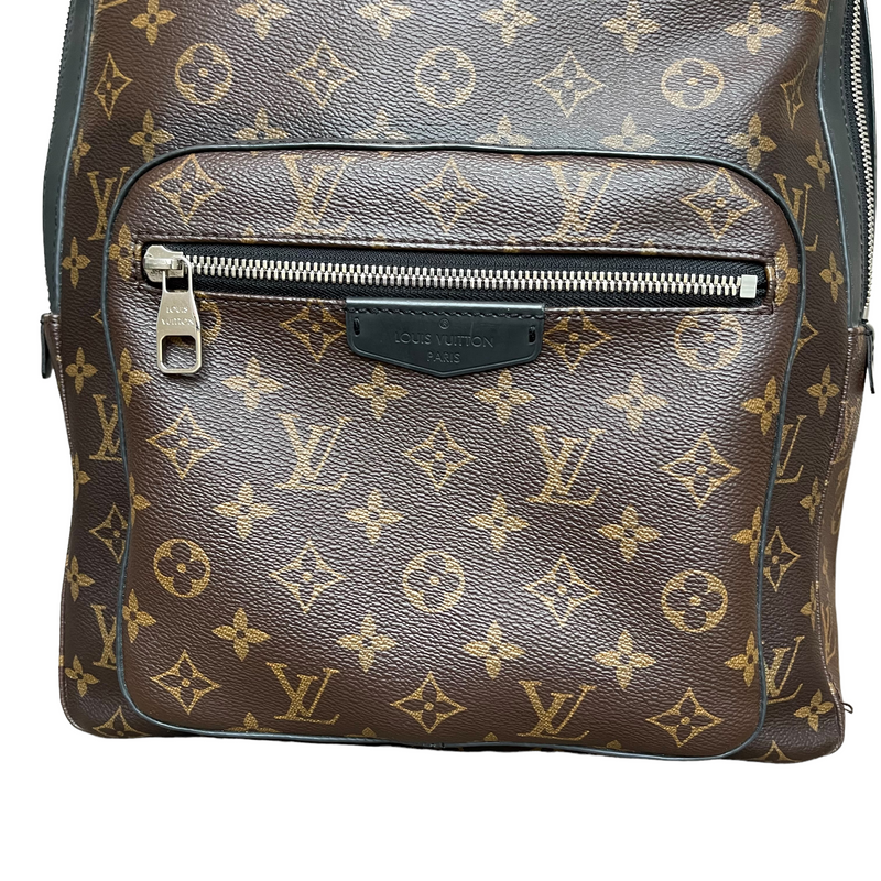 Louis Vuitton Josh Backpack Monogram Macassar Cowhide Leather Trim