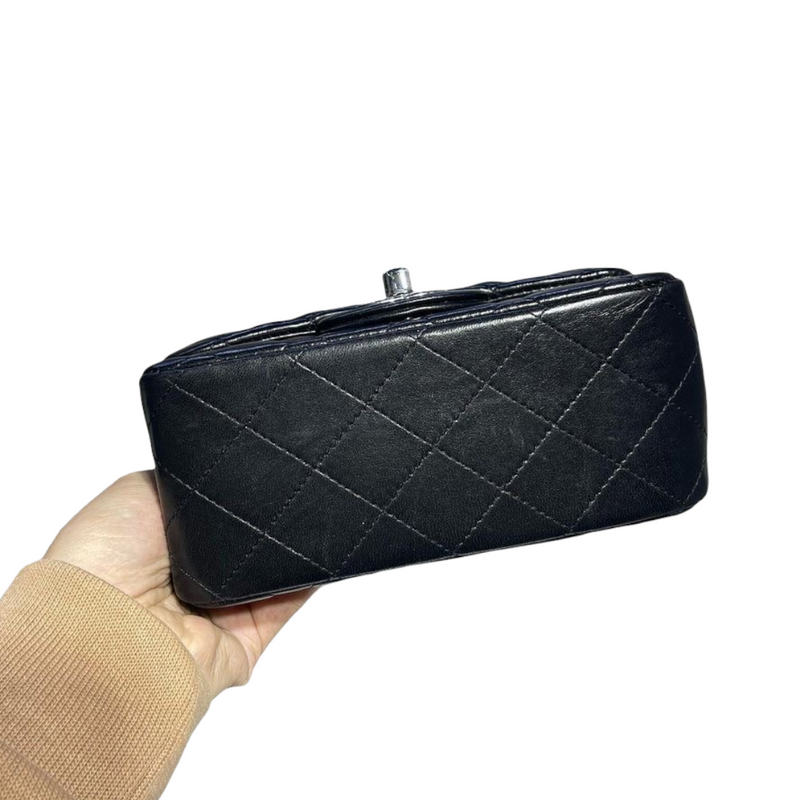 Classic Flap Square Mini Lambskin Black SHW