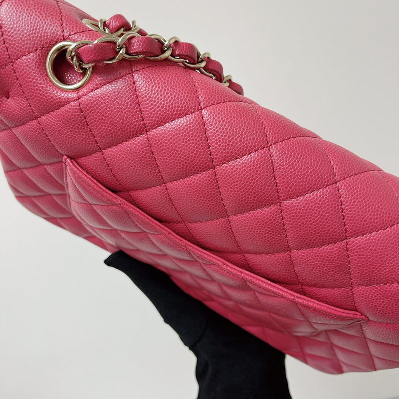 Chanel Classic Pink Bubblegum Lambskin Double Flap Bag with Gold