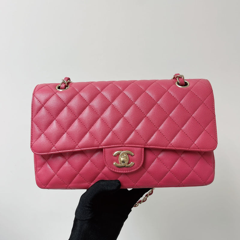 CHANEL Pink Caviar Classic Double Flap Bag GHW - Timeless Luxuries