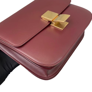 Box Smooth Calfskin Medium Burgundy GHW