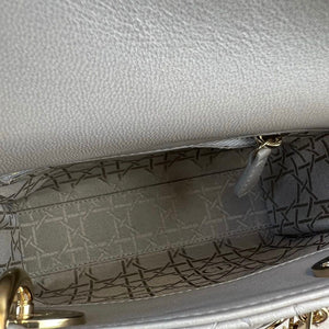 Mini Lady Dior Lambskin Silver GHW