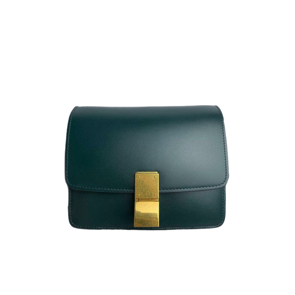 Classic Box Mini Calfskin Dark Green GHW