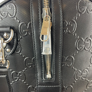 Logo-embossed Holdall Duffle Black SHW