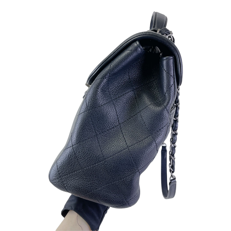 Top Handle Caviar Black RHW