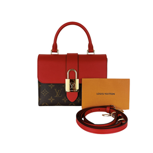 Locky BB Monogram Canvas Brown/Red GHW