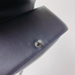 Python-Leather Old Medium Boy Navy Blue