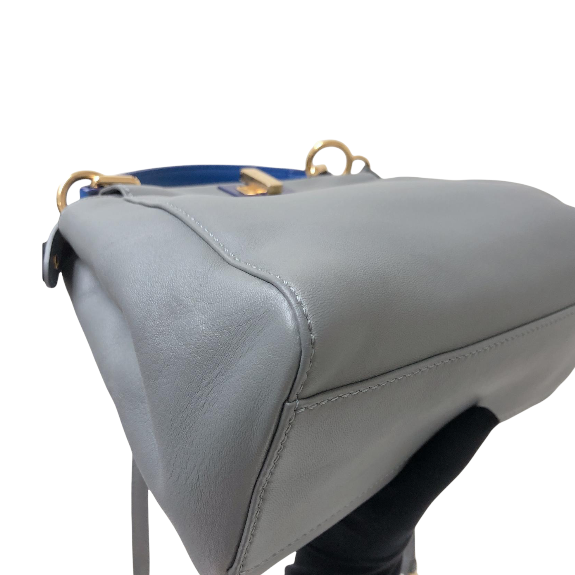 Fendi Peekaboo Mini Leather Grey/Blue GHW – Bag Religion