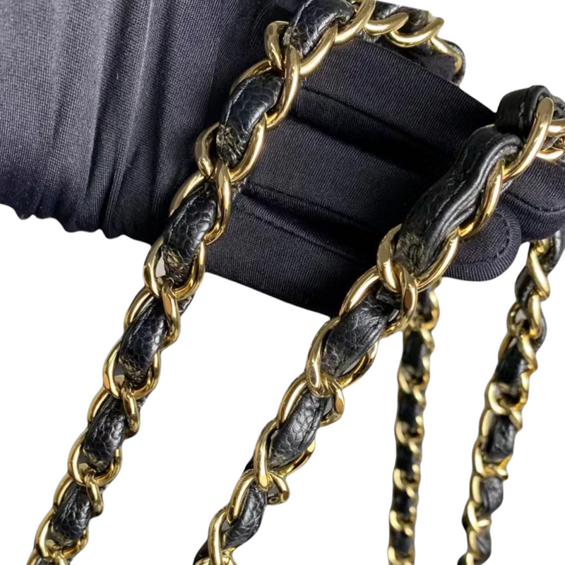 Classic Double Flap Caviar Maxi Black GHW