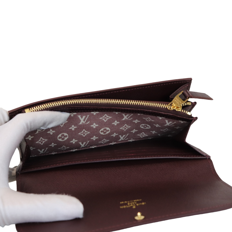 Louis Vuitton Louis Vuitton Ebene Monogram Mini Lin Bifold Long