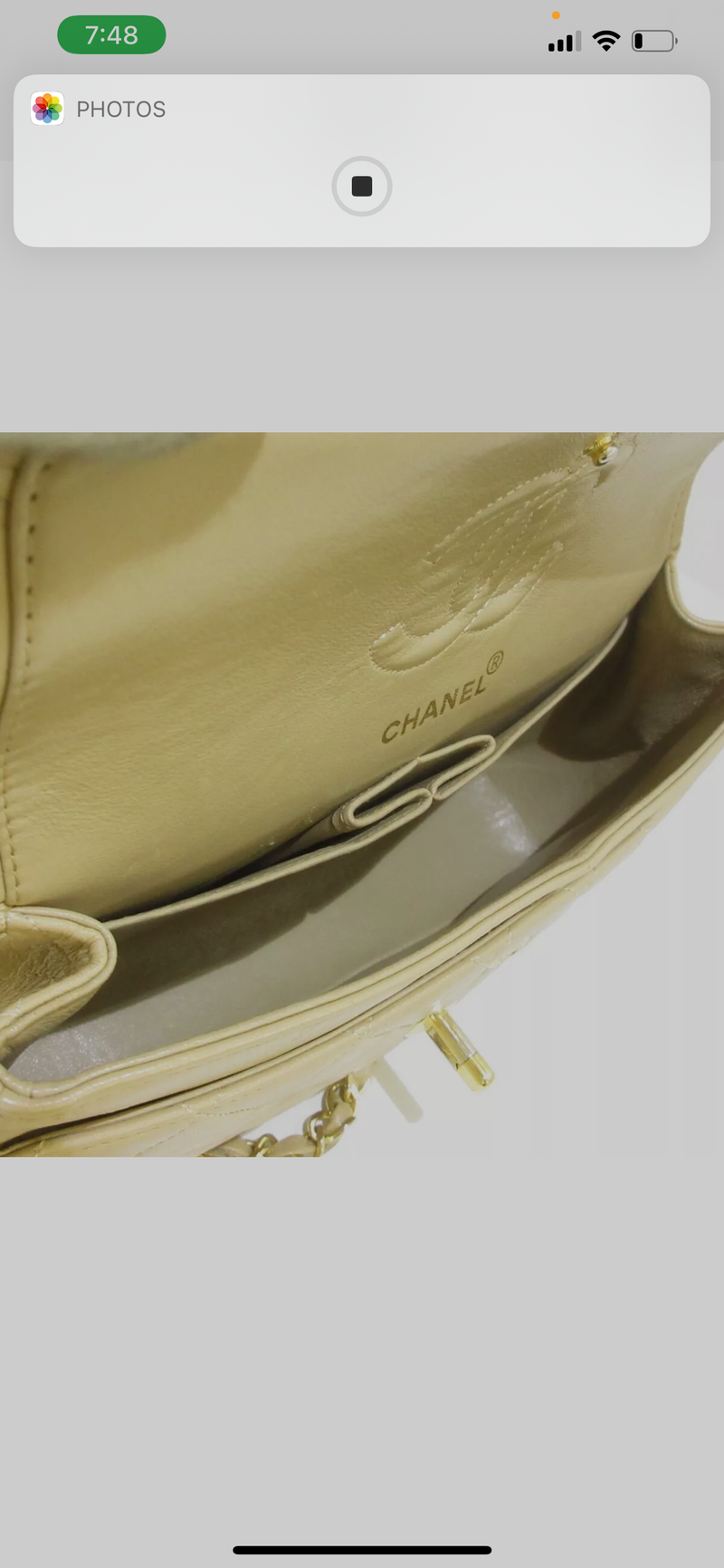 Classic Flap Small Lambskin Beige GHW