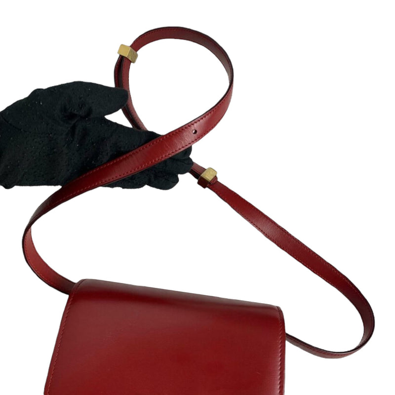 Classic Box Mini Smooth Calfskin Red GHW