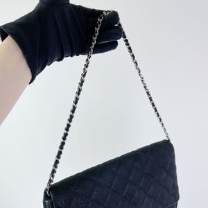 Timeless Clutch in Caviar Leather Black SHW