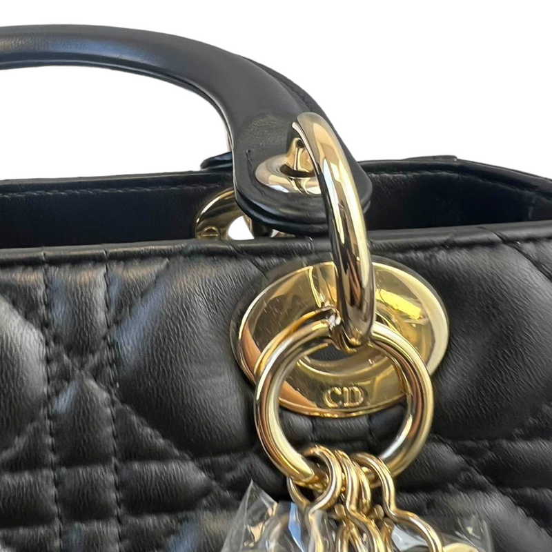 Lady Dior Medium Black GHW