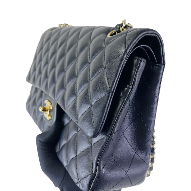 Classic Flap Medium Lambskin Black GHW
