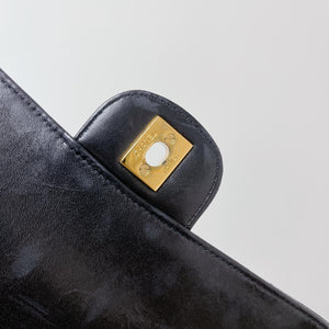Vintage Patent Double Sided Flap Black GHW