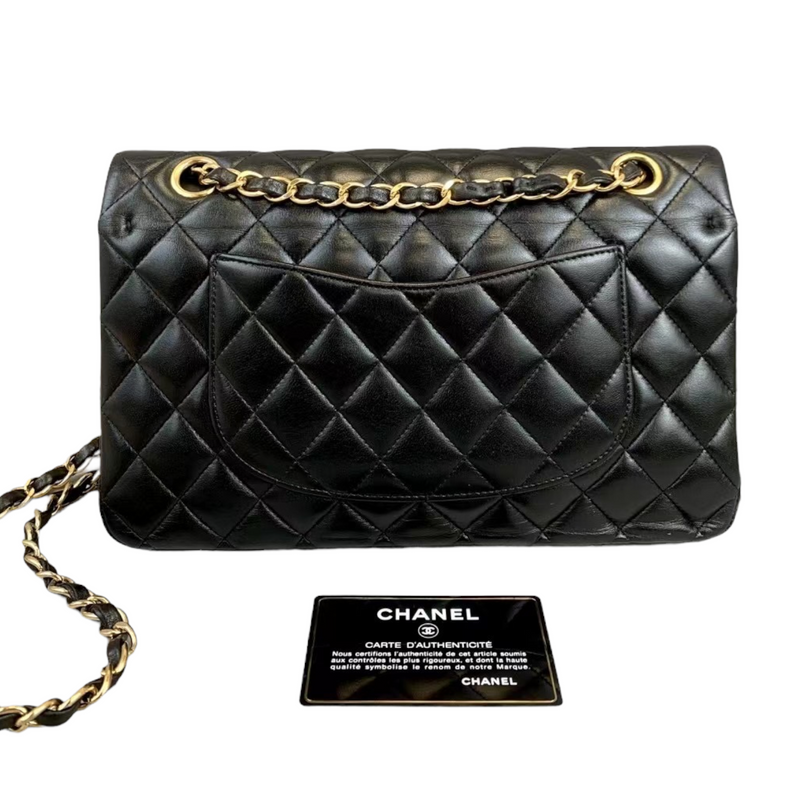 Classic Flap Black Medium Lambskin GHW