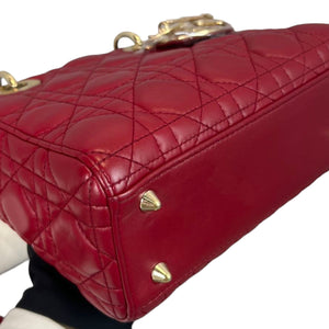 Small My Lady Dior Lambskin Red GHW
