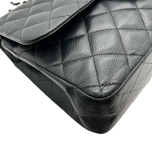 Jumbo Classic Double Flap Caviar Black GHW