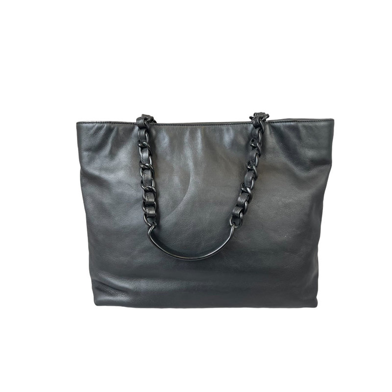 Vintage Tote Black Resin Hardware