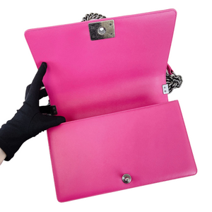 Boy Bag New Medium Lambskin Pink GHW