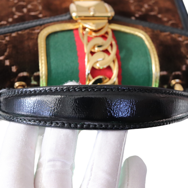 Gucci sylvie mini velvet hotsell